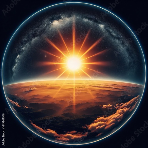 Fisheye Sun warp effect