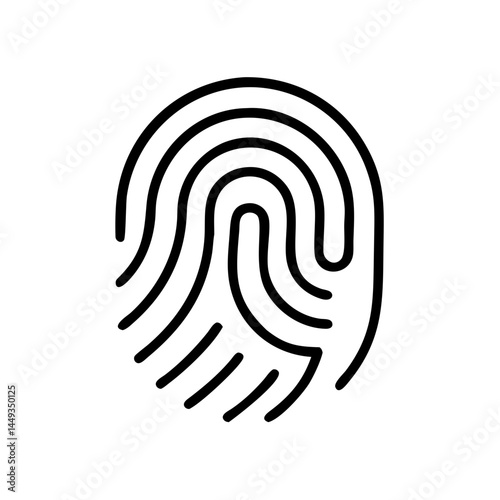 fingerprint identity uniqueness on transparent background for web and graphic design