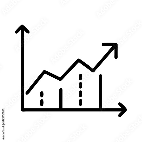 increasing weight graph on transparent background for web and graphic design