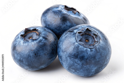 blueberries isolated on white background