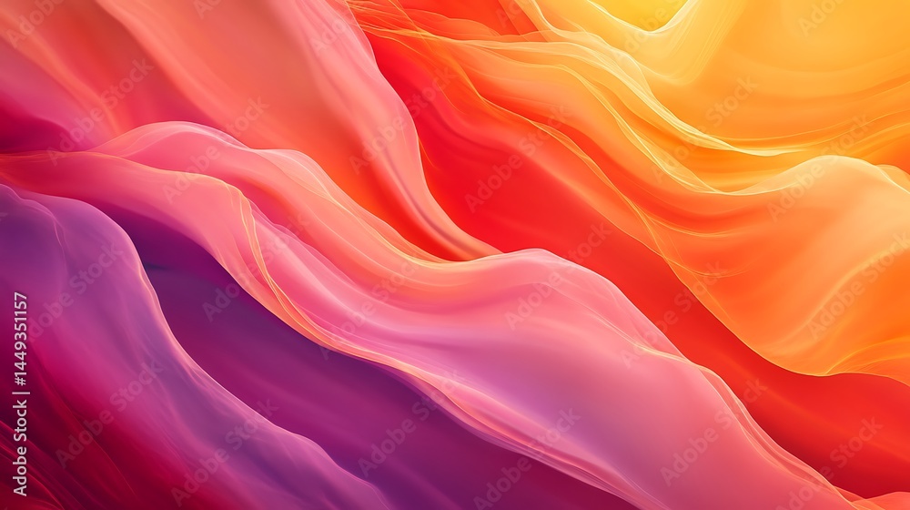 Obraz premium Warm Tones Gradient Orange and Red