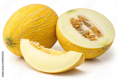 melon isolated on white background
