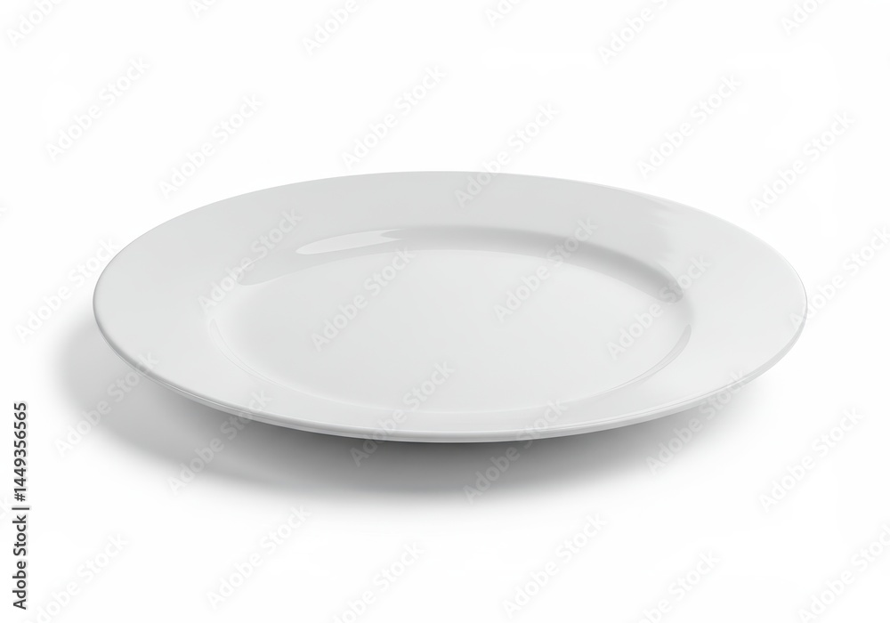 Empty White Dinner Plate Clean Simple Design Studio Photography food life shiny round still modern Empty White Dinner Plate Clean Simple Design Studio Photography food life shiny round still modern