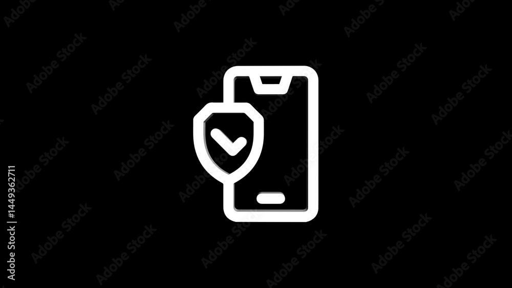 security phone rotating 3d icon 4k animation, call looping with alpha channel. mobile telephone illustration icon rotation on black white background security phone rotating 3d icon 4k animation, call looping with alpha channel. mobile telephone illustration icon rotation on black white background