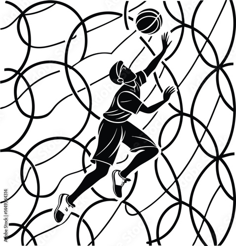 basketball player silhouette