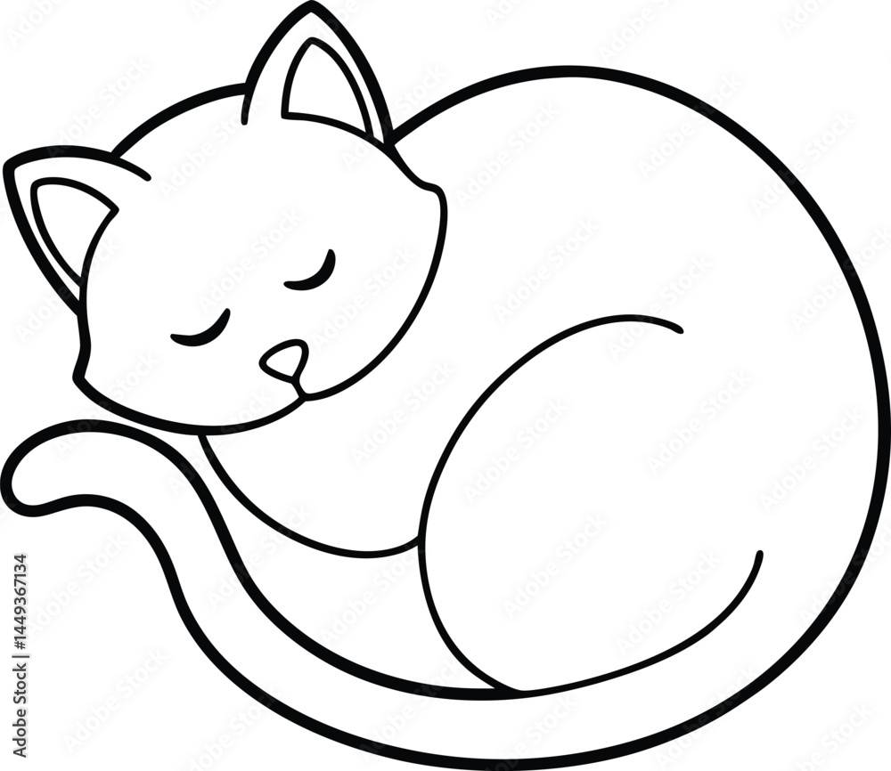 Naklejka premium A cute pink piggy vector illustration shows a funny cartoon farm animal with a smiling face