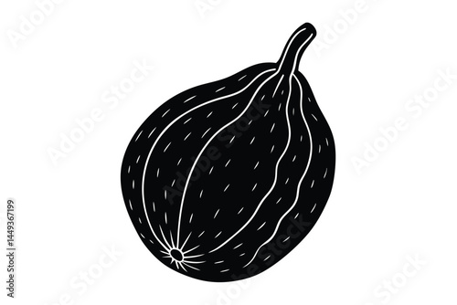 Cauliflower Vegetable Vector Illustration on White Background

