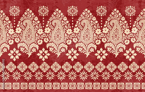 Ethnic Motifs Ikat floral paisley embroidery floral. ikat Saree Sarong oriental pattern traditional.Ikat embroidery style abstract embroidery design for texture,fabric,clothing,wrapping,decoration