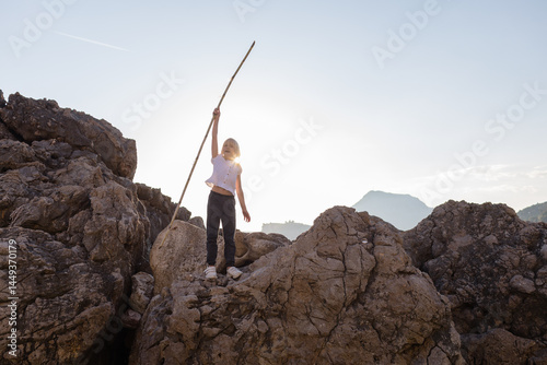 Little conqueror of the rocks