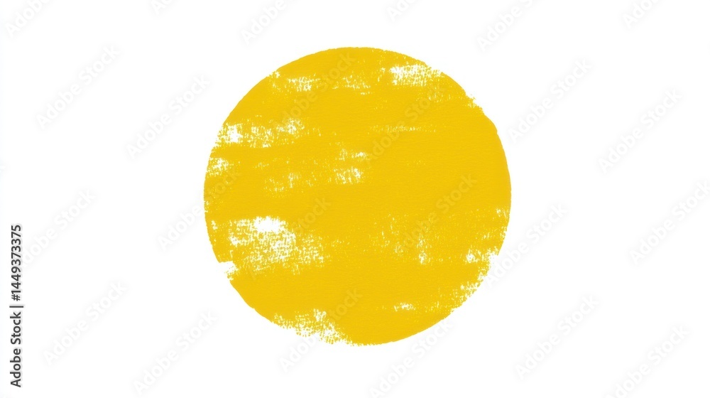 Abstract Yellow Circle, Bold Grunge Texture, Vibrant Sun-like Design Element Abstract Yellow Circle, Bold Grunge Texture, Vibrant Sun-like Design Element