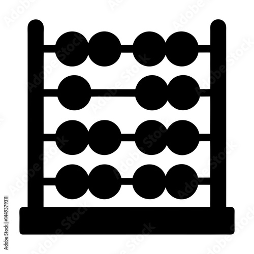 A classic abacus calculating tool to practice arithmetic and mathematical calculations