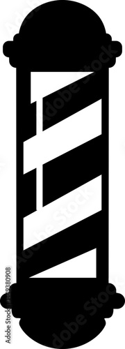 Barbershop stick icon. Striped pole symbols template designs, The New Normal Concepts, vintage style barbers pole clip art icon vector image, isolated on transparent background, used for mobile apps