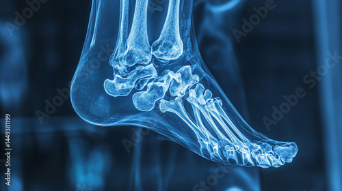X-ray of human foot photo