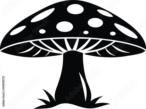Mystic Woods The Beauty of a Mushroom Silhouette