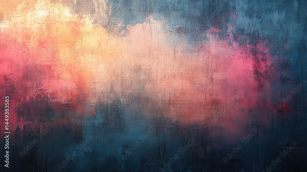 Fototapeta premium Abstract textured wall with vibrant color blends