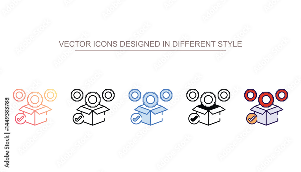 Package Management icon design with white background stock illustration Package Management icon design with white background stock illustration