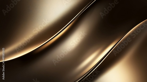 A gold colored fabric with a wave pattern
