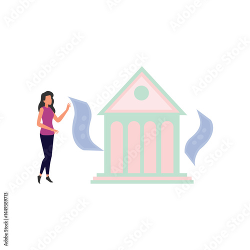 Bank Vector illustration which can easily modify or edit