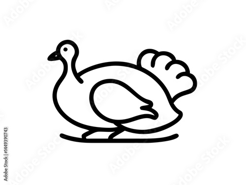turkey multiple poses on transparent background for web and graphic design