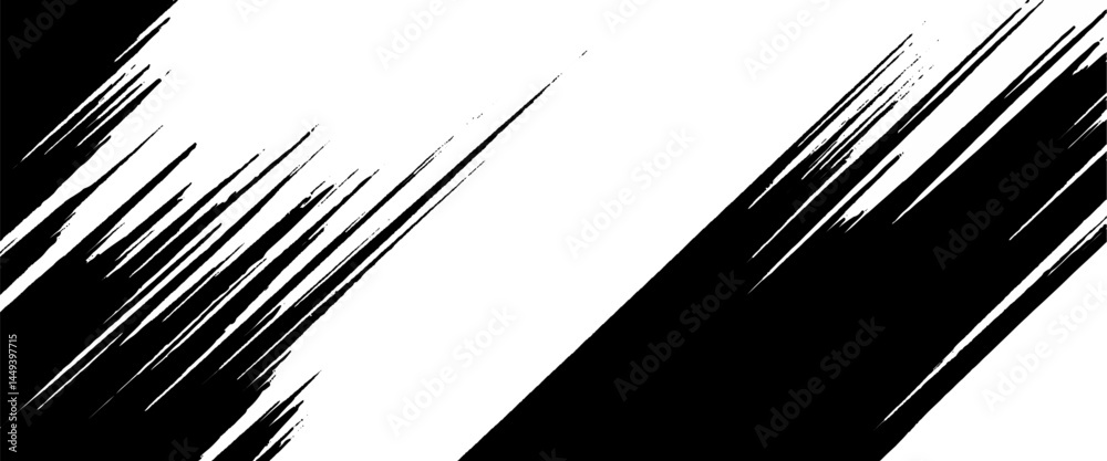 Vector new style brush stroke grungy texture ink stroke art