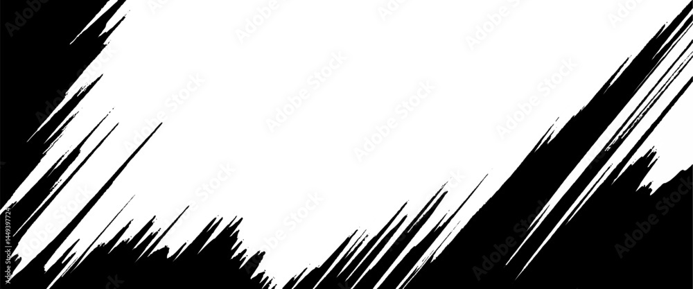 Vector new style brush stroke grungy texture ink stroke art