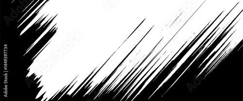 Obraz na płótnie Vector abstract brush stroke black grunge vintage design w salonie