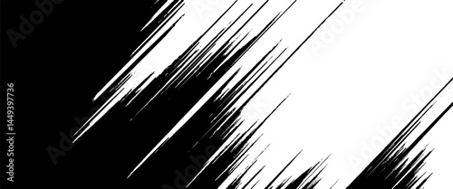 Obraz na płótnie Vector abstract brush stroke black grunge vintage design w salonie