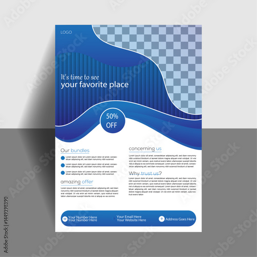 organic flyer design 