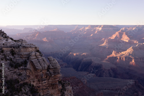 looking over the South Rim, Grand Canyon in afternoon light  photo