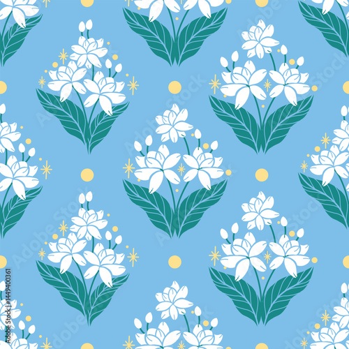 Mother's Day blue jasmine Print