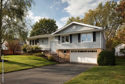 Charming Split Level Home with Driveway and Lush Lawn in Suburban Maryland