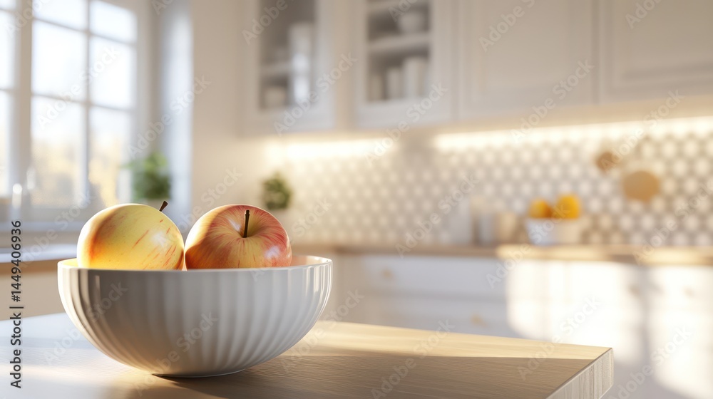 custom made wallpaper toronto digitalBright kitchen interior with fruits
