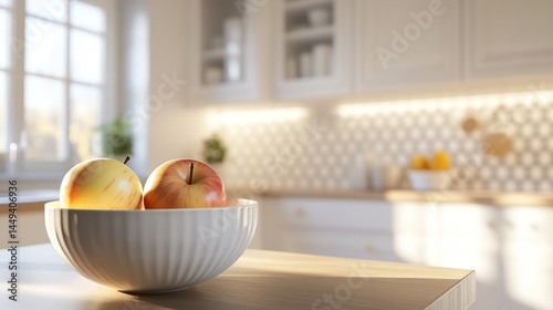 Wallpaper Mural Bright kitchen interior with fruits Torontodigital.ca