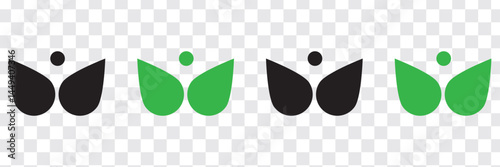 Vector logo design. Wellness and healthy