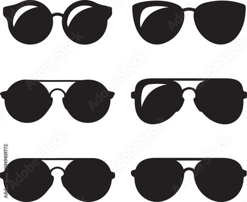 Retro Sunglasses Silhouettes Round Cat Eye Aviator Square
