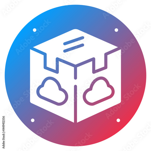 Storage Cube Vector Icon
