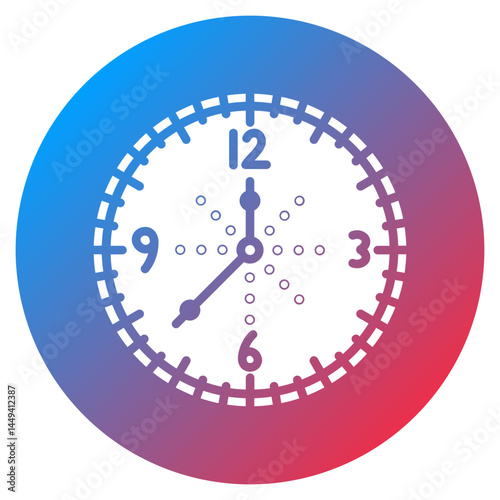 Wall Clock Vector Icon