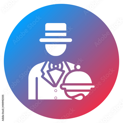 Butler Service Vector Icon