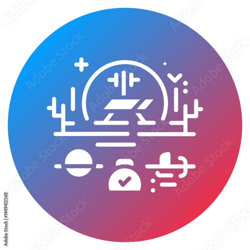 Fitness Center Vector Icon