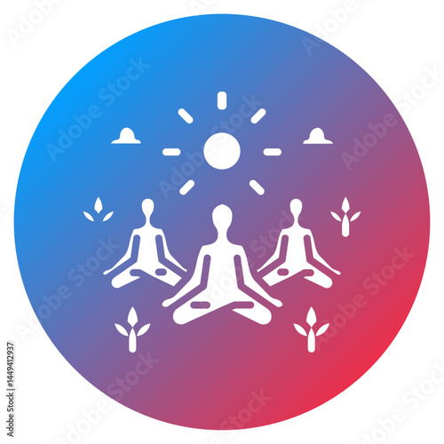 Yoga Classes Vector Icon