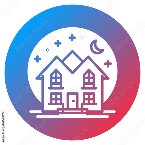 Residential Building Vector Icon
