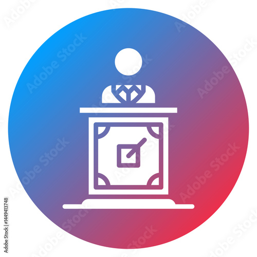 Jury Box Vector Icon