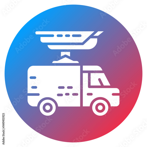 Surveillance Van Vector Icon