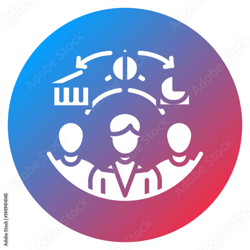 Customer Segmentation Vector Icon