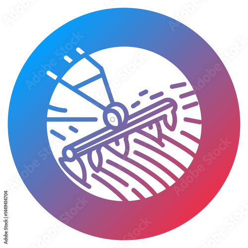 Field Plow Vector Icon