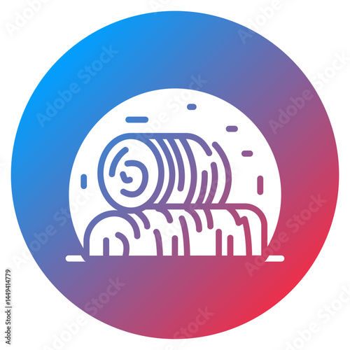 Hay Bale Vector Icon