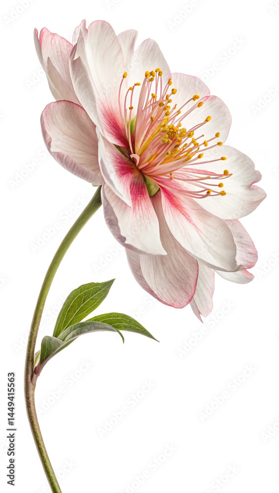 Fototapeta premium flowers isolate white background with clipping-path