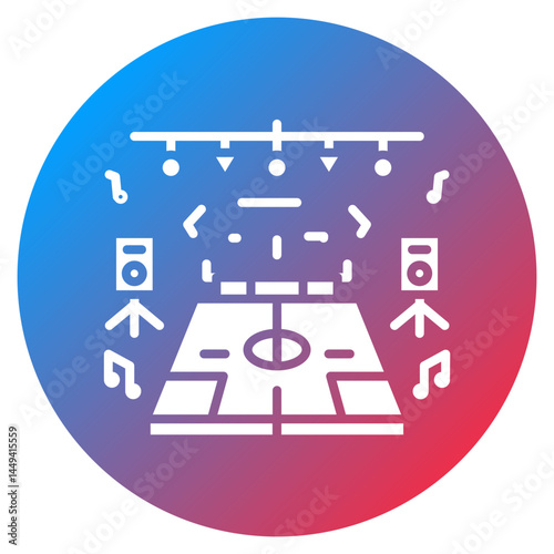 Party Dance Floor Vector Icon