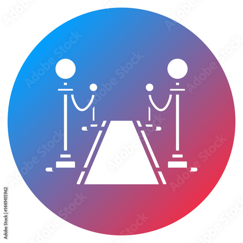 Movie Premiere Red Carpet Vector Icon