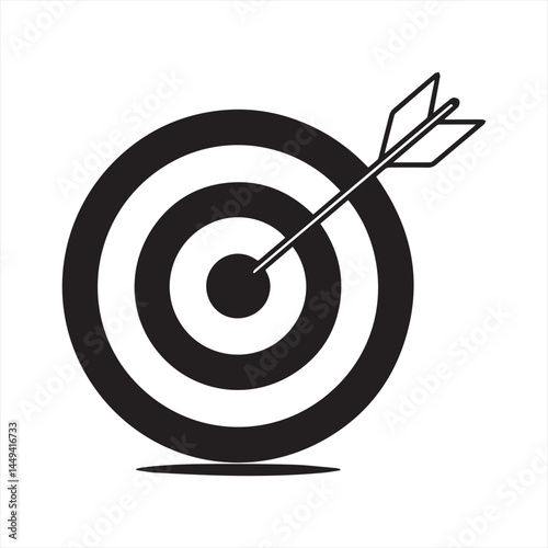 target with arrow vector